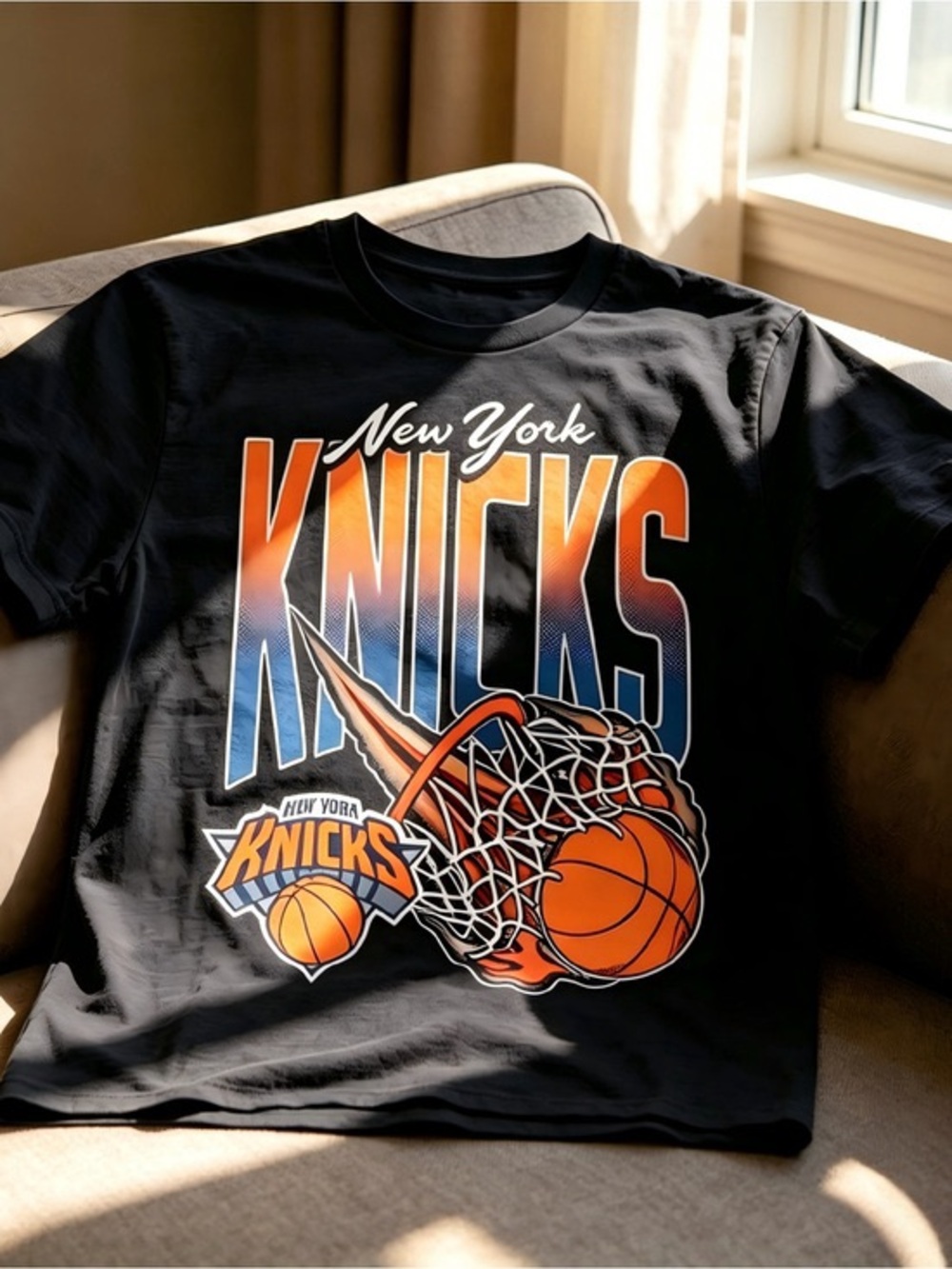 New York Knicks Graphic Black Women's Skirt
